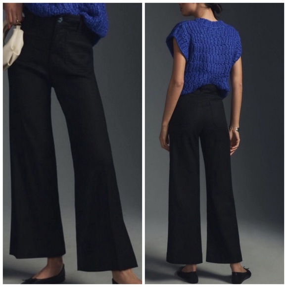Anthropologie Pants - Anthropologie Maeve Colette Wide Leg Pant Linen Blend